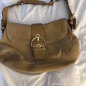 Coach suede bag